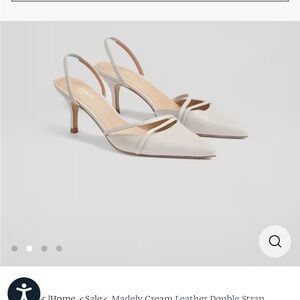 LK Bennett Cream Slingback Heels